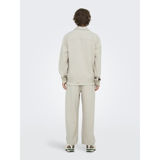 Only & Sons onsjakes 0339 reg zip stretch overs 22034236 silver lining - Image 5