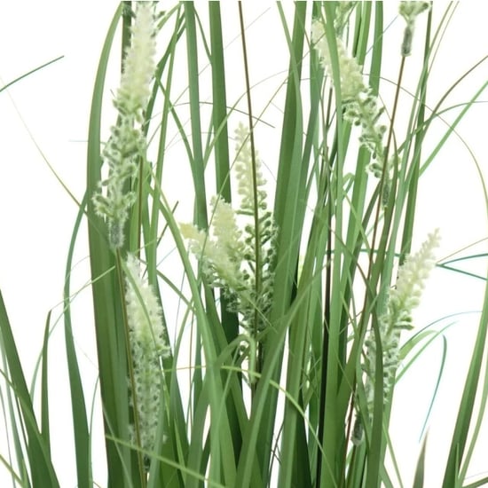 Kopu ® kunstplant gras met pluim 75 cm met sierpot grijs/ - Image 2