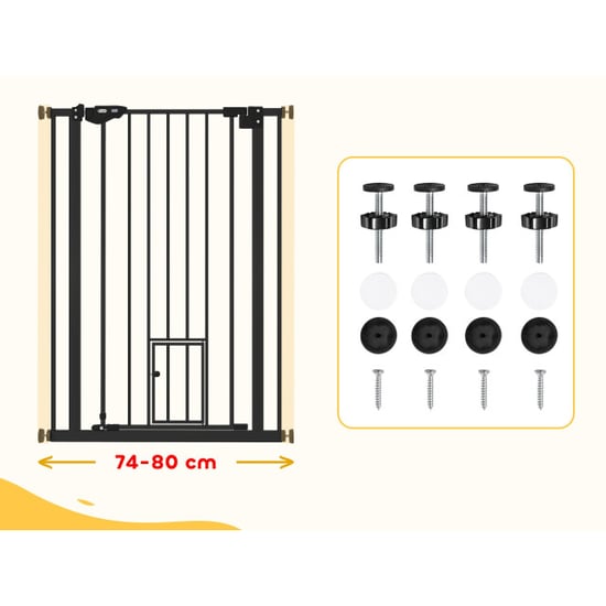 4goodz Uitschuifbaar traphek 74-80 cm voor huisdieren - - Image 2