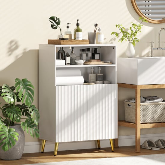 4goodz Curl badkamerkast halfhoog 2 deurs 60x32x92 cm - - Image 2