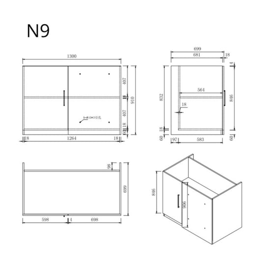Wasophoogte Keukenkast module n9 pure - Image 3