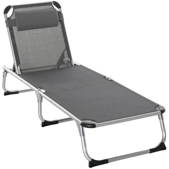 4goodz Aluminium ligbed opvouwbaar verstelbaar 5 standen - - Image 1