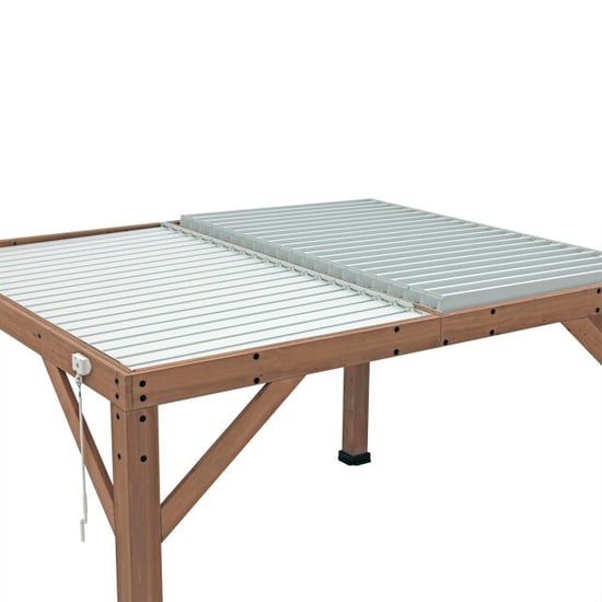 Westmann Cederhouten prieel pergola met lamellendak karl 396x335 cm - Image 3