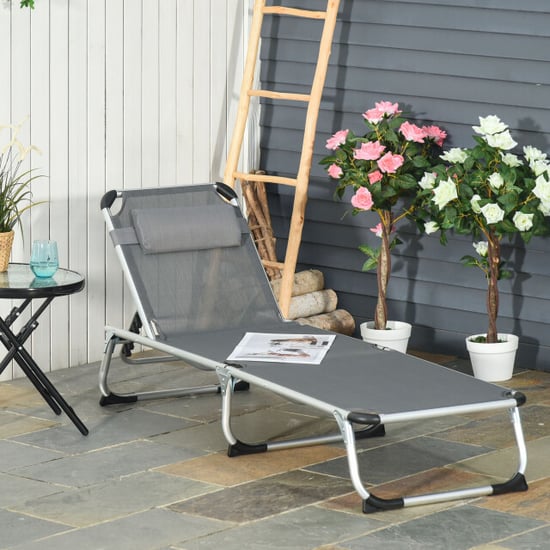 4goodz Aluminium ligbed opvouwbaar verstelbaar 5 standen - - Image 4