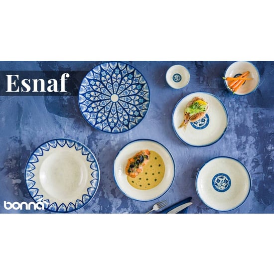 Bonna Serveerschaal esnaf porselein 15x8.5 cm set van 4 - Image 4