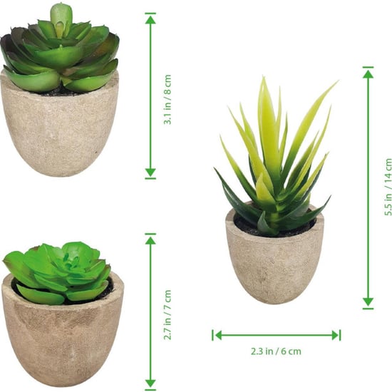 GreenDream ® 6 stuks kunstplanten nep planten vetplanten cadeautip - Image 6