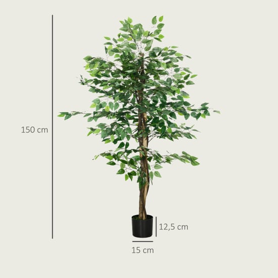 4goodz Kunstplant ficus 150cm banyanboom - - Image 5