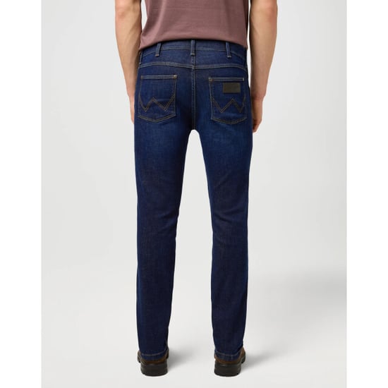 Wrangler Greensboro heren regular straight-fit jeans rustic navy - Image 4