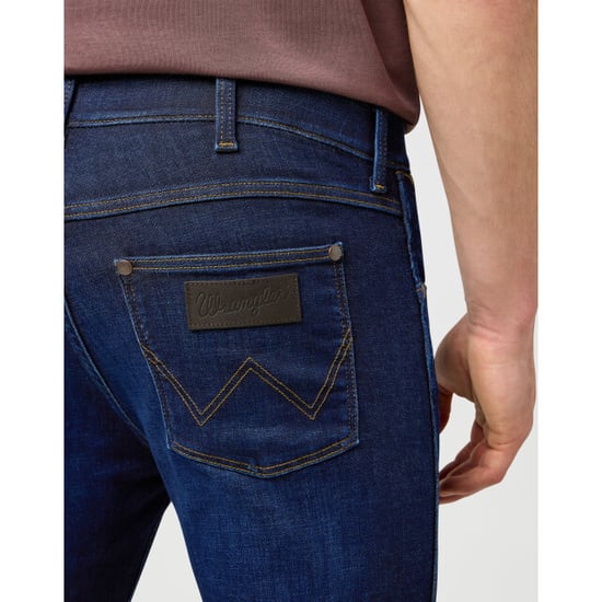 Wrangler Greensboro heren regular straight-fit jeans rustic navy - Image 5