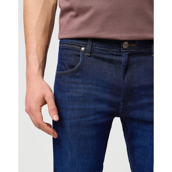 Wrangler Greensboro heren regular straight-fit jeans rustic navy - Image 6