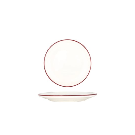 Bonna Dessertbord linea burgundy porselein 17 cm set van 6 - Image 1