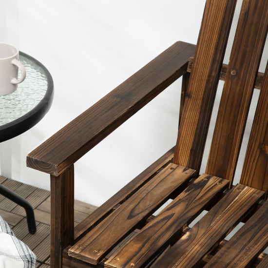 4goodz Tuinbank met armleuning massief hout kleur teak - Image 3