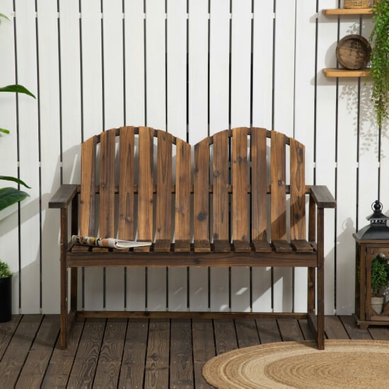 4goodz Tuinbank met armleuning massief hout kleur teak - Image 4