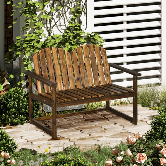 4goodz Tuinbank met armleuning massief hout kleur teak - Image 6