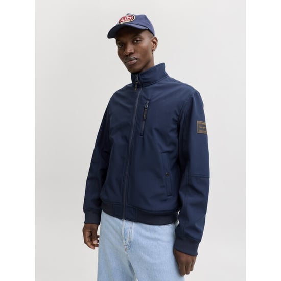Jack & Jones Jjeparker sofshell bomber navy - Image 5
