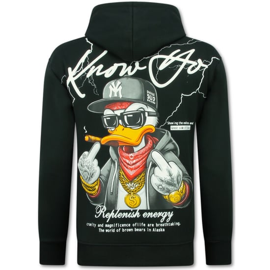 True Rise Oversized hoodie met capuchon gangster - Image 1