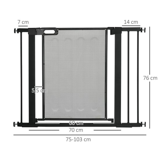 4goodz Uitschuifbaar traphek 74-103 cm voor huisdieren - - Image 3