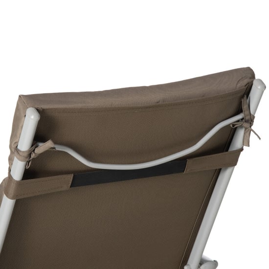 4goodz Comfortabel ligbed 5-standen ligstoel met bruin kussen - Image 6