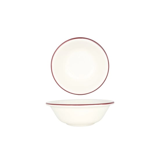 Bonna Kommetje linea burgundy porselein 16 cm (400cc) set van 6 - Image 1