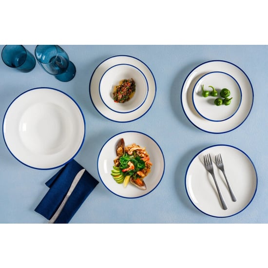 Bonna Kommetje linea blue porselein 14 cm (450cc) set van 6 - Image 3