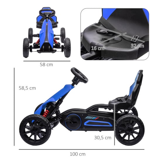 4goodz Skelter met achteruit- en vooruit-versnellingen voor 3-8 jaar blauw - Image 4
