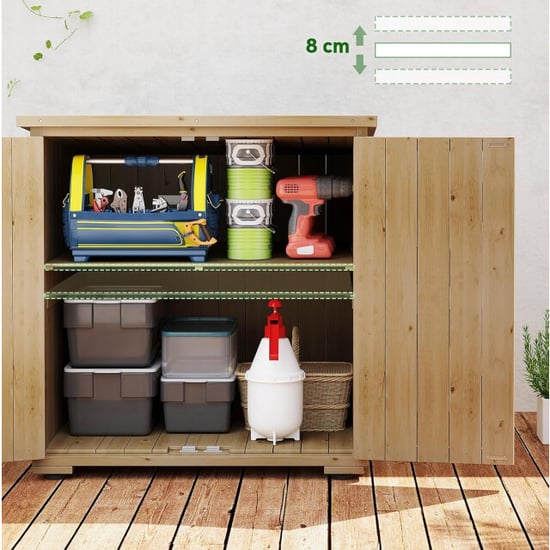 4goodz Tuinkast dubbele deuren en deksel 77,5x88x90 cm - - Image 6