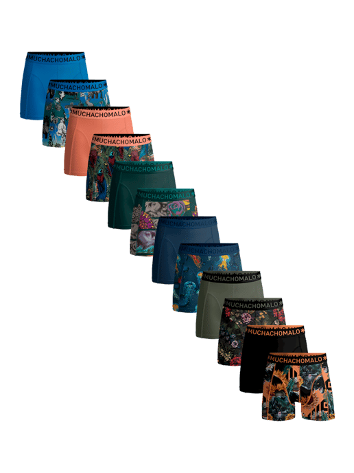 Muchachomalo Heren 12-pack boxershorts print/effen - Image 1