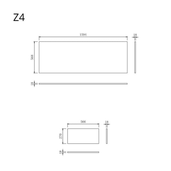 Wasophoogte Verticale indeling zijkast module z4 pure wit - Image 2
