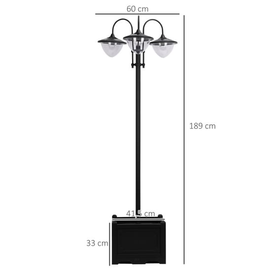 4goodz Tuinlicht zonnelamp 60x55x189cm waterproof - - Image 5