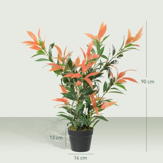 4goodz Kunstplant glansmispel photinia met 300 bladeren 90 cm - Image 2