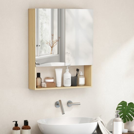 4goodz Spiegelkast met open rek wandmontage - - Image 5