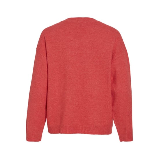 Vila Viliga ls o-neck knit top noos framboos - Image 3
