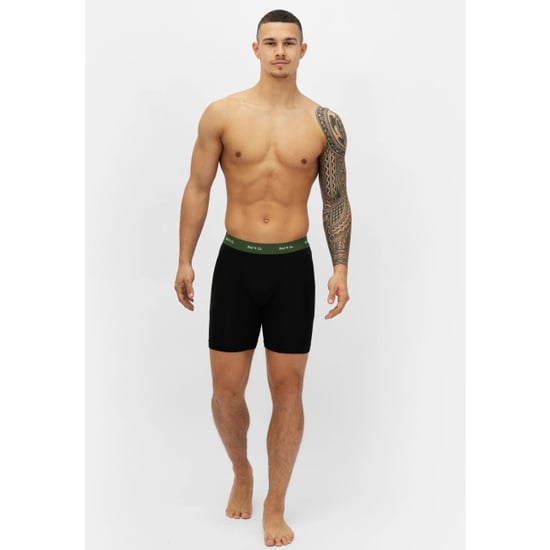 Phil & Co Boxershorts heren met lange pijpen boxer briefs 3-pack zwart / groen - Image 2