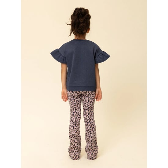Looxs Revolution Flared broek jaquard blue leopard voor meisjes in de kleur - Image 4