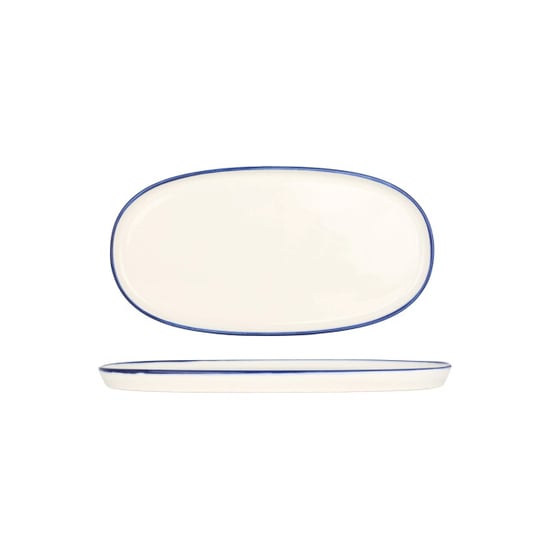 Bonna Serveerschaal linea blue porselein 30 cm set van 2 - Image 1