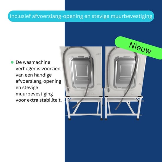 Wasophoogte Wasmachine verhoger – ecoslim xl met plateau – dubbel - - Image 5