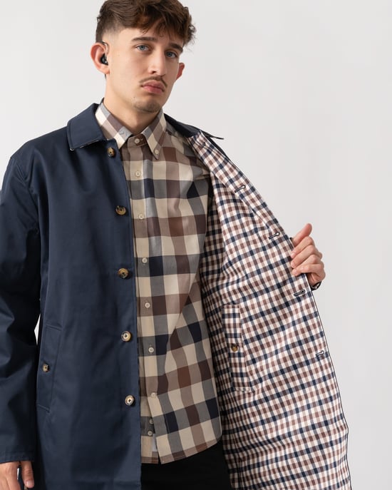 Archival Archival Reversible Mid Coat Mid Coat in Dark Blue - Image 3