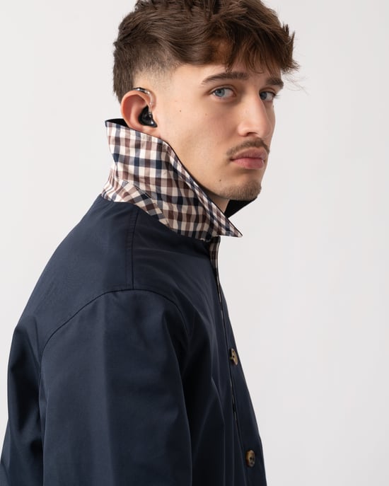 Archival Archival Reversible Mid Coat Mid Coat in Dark Blue - Image 6