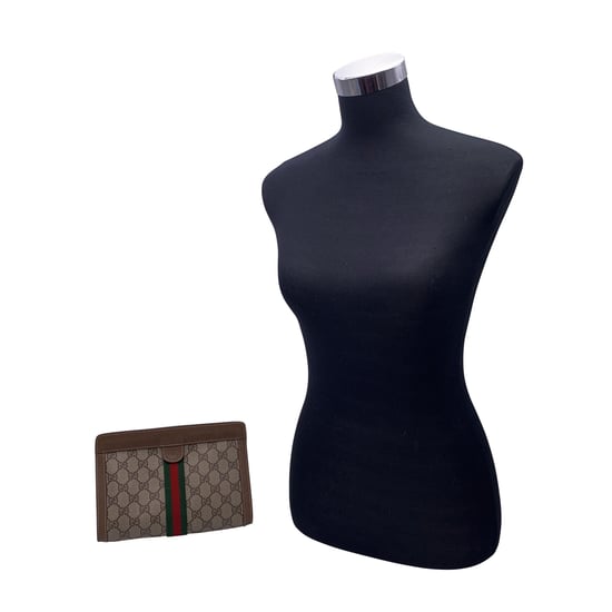 Gucci Vintage stoffen clutch Ophidia - Image 2