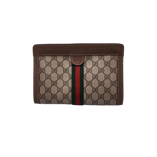Gucci Vintage stoffen clutch Ophidia - Image 3