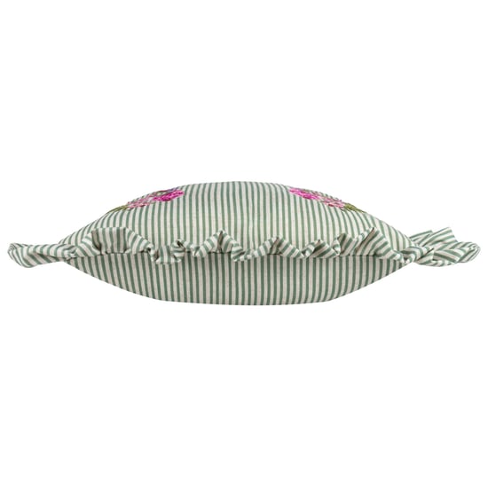 Wylder Martha Ruffle Embroidered Ruffle Feather Filled Cushion - Image 3