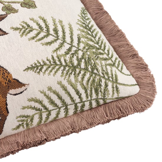 Wylder Fable Rabbits Embroidered 100 Cotton Polyester Filled Cushion - Image 4