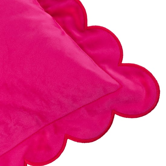 Furn Lil Scallop Velvet Feather Filled Cushion - Image 4