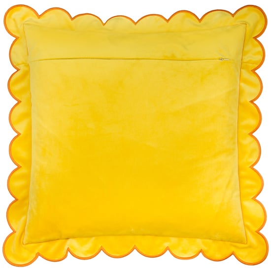 Furn Lil Scallop Velvet Feather Filled Cushion - Image 2