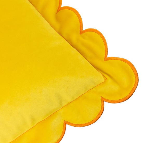 Furn Lil Scallop Velvet Feather Filled Cushion - Image 4