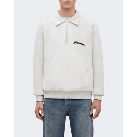 Flaneur Homme Heren signature raglan half zip - Image 2