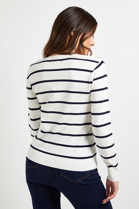 Breton Stripe Knitted Jumper - Image 3
