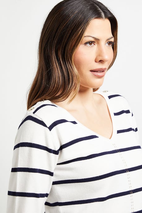 Breton Stripe Knitted Jumper - Image 4