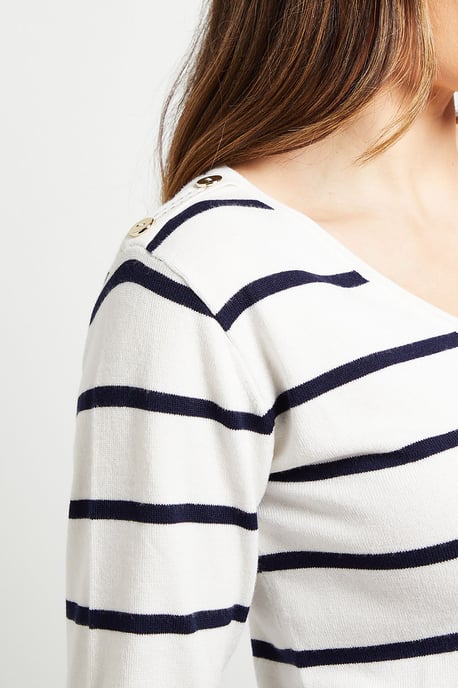 Breton Stripe Knitted Jumper - Image 5