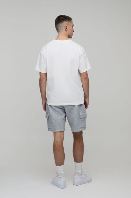 Basic Relaxed Fit Cargo Jersey Short - Image 2